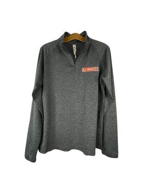 Illinois Sweatshirt Ouray Swerve 1/4 Zip Charcoal Heather Size Medium Gray NEW